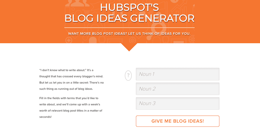 Hubspot-screenshot-blog-idea-generator-tool-for-bloggers-min