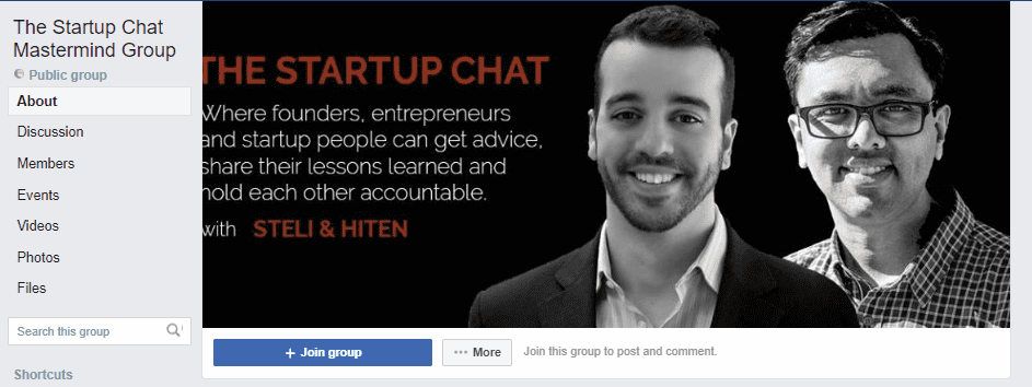 the startup chat mastermind group - Best Facebook Group - DrSoft