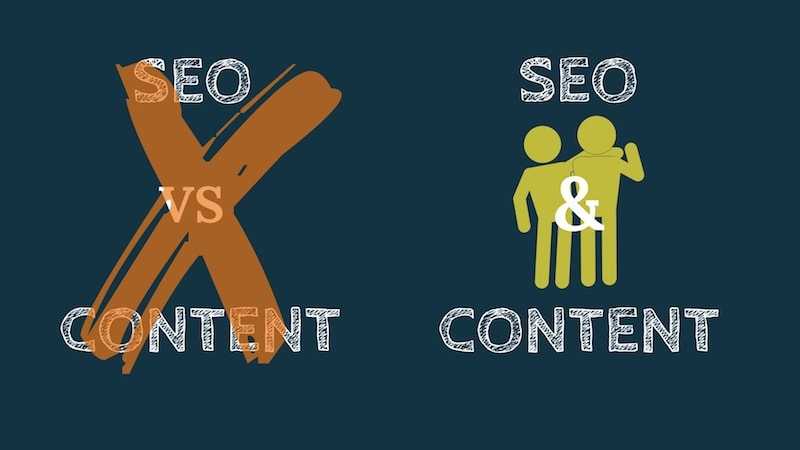 SEO works together with content, they are not enemies