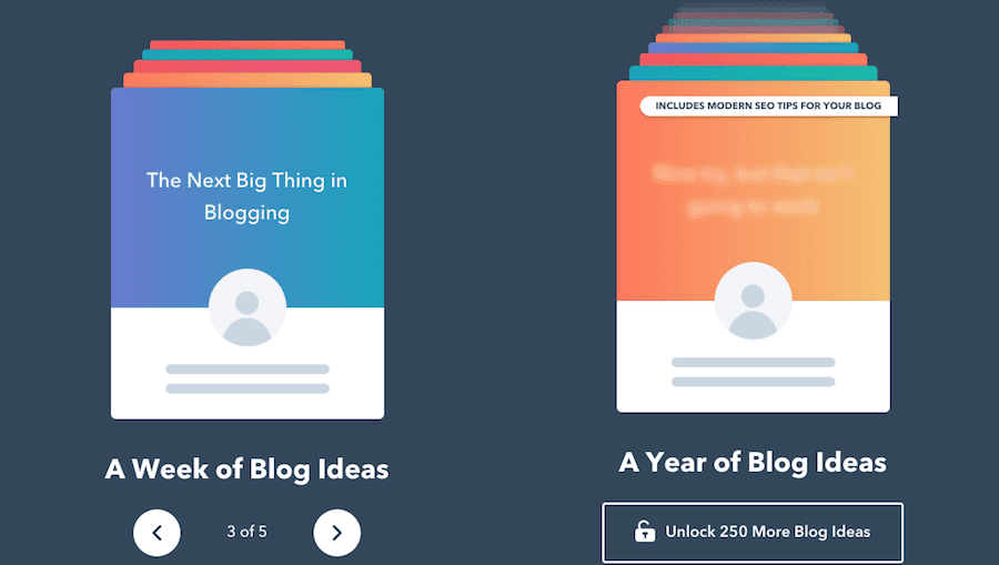 Hubspot Blog Ideas Generator - Screenshot-min