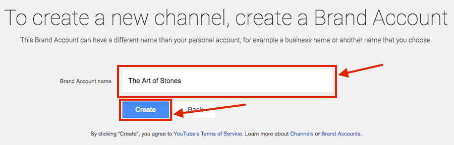 Step3 Set up your_ ouTUbe channel name